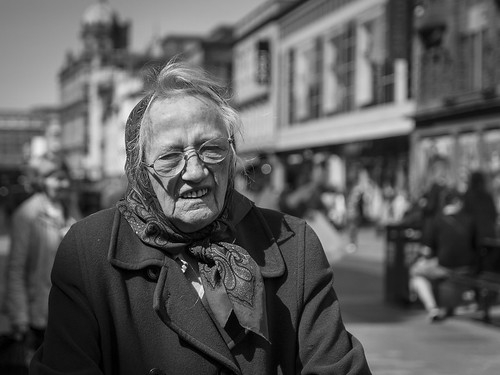 life lighting street old city uk light shadow portrait people urban blackandwhite bw woman sunlight white black detail eye texture monochrome face weather lady female canon photography 50mm mono glasses scotland living blackwhite shadows natural humanity bokeh outdoor expression glasgow candid character streetphotography windy scene depthoffield human elderly shade 7d contact breeze society tone facial askew candidportrait bokehlicious candidstreetphotography