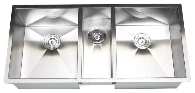 3 Bowl Kitchen Sink Undermount Via Kitchen Design Ideas If