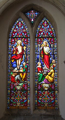 Resurrection and St James preaching by JP Warrington, 1875