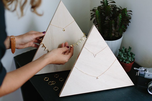 DIY Plywood Jewelry Pyramid
