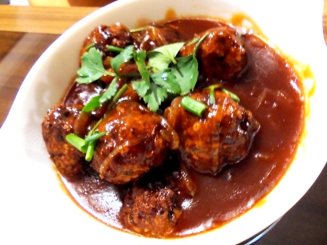 My own version of the sweet and sour meatballs