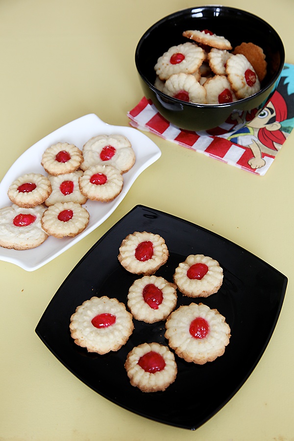 Eggfree Coconut And Cherry Cookies