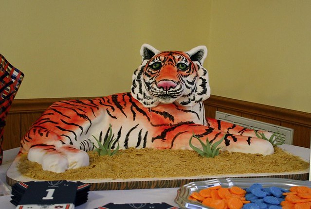 Auburn Tiger Cake by Donna Keel of Keyota's Kreations