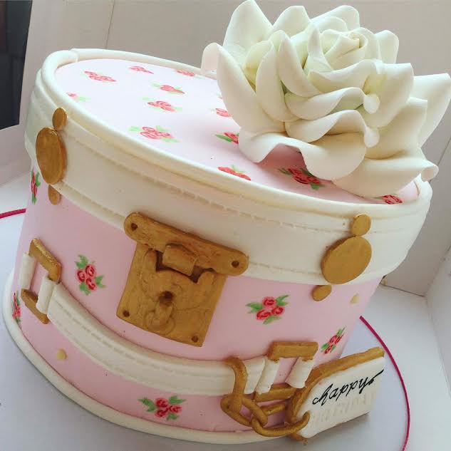 Vintage Luggage Cake by Margarette Mariano
