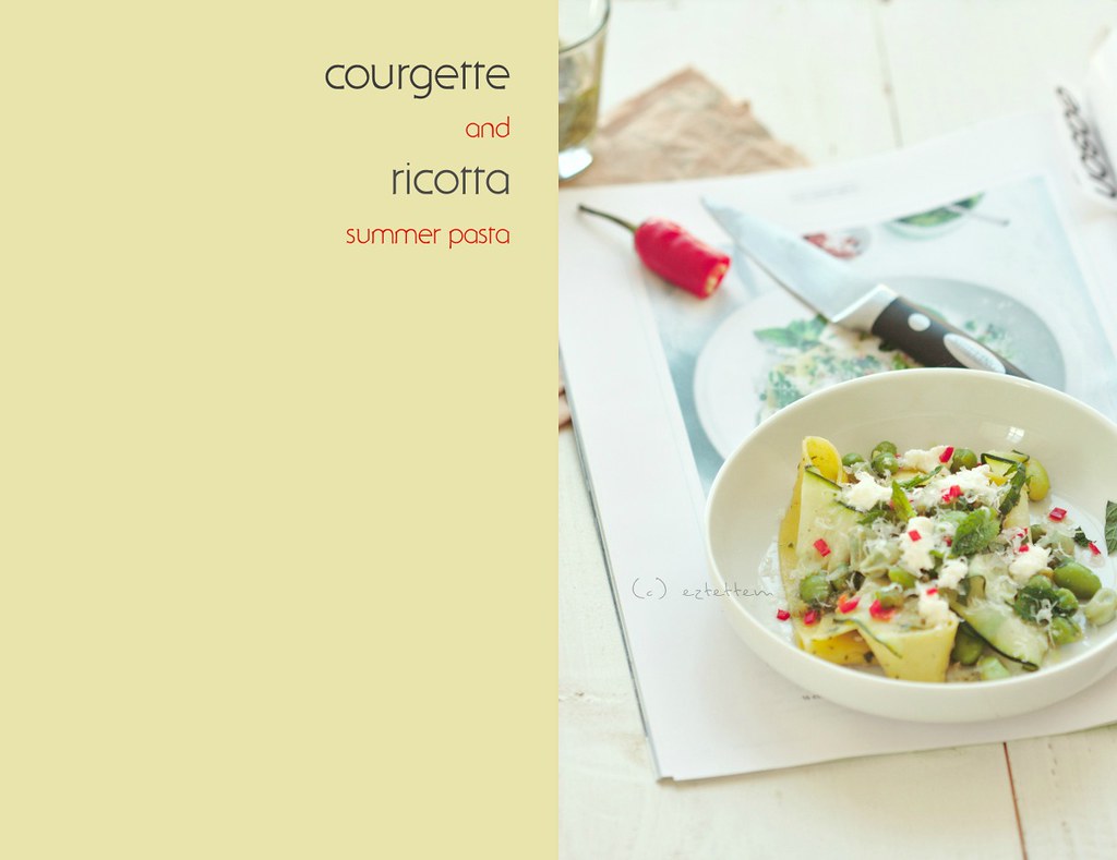 courgette and ricotta summer pasta