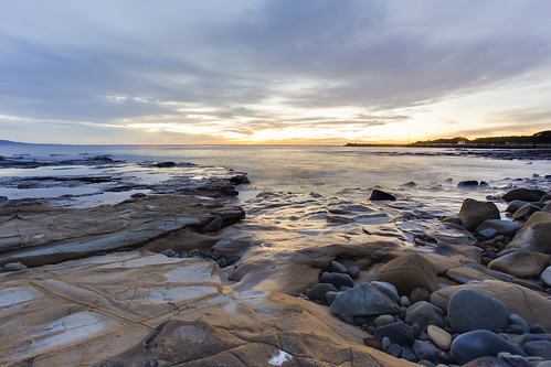 beach sunrise australia newsouthwales bellambi