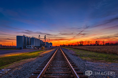 landscape daviessco rr train danielsln sky tracks ky kentucky sunset railroad