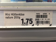 Nestlé Hirz Hüttenkäse 30% Preisaufschlag für identisches Produkt
