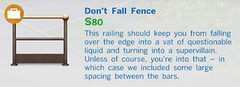 Dont Fall Fence