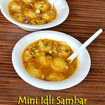 Mini idli sambar recipe