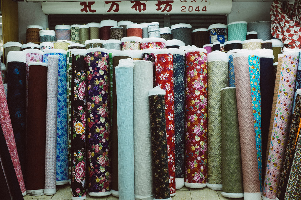 El mercado de las telas en dihua street