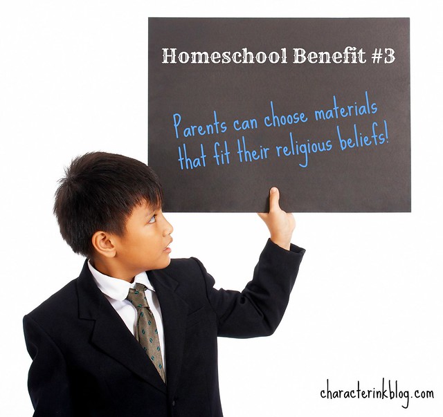 Homeschool  Benefit #3: Parents Can Choose Materials That Fit Their Religious Beliefs