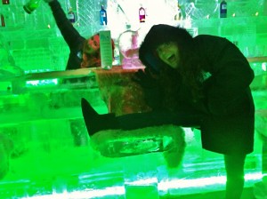 Celebrating Thanksgiving from an Ice Bar!