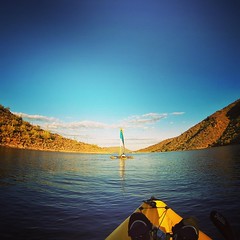 Kayaking on Lake Pleasant. #kayak #Hobie #LakePleasant