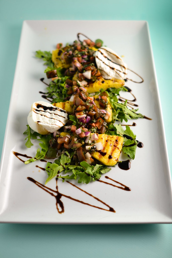 Grilled Polenta Salad with Burrata | Things I Made Today
